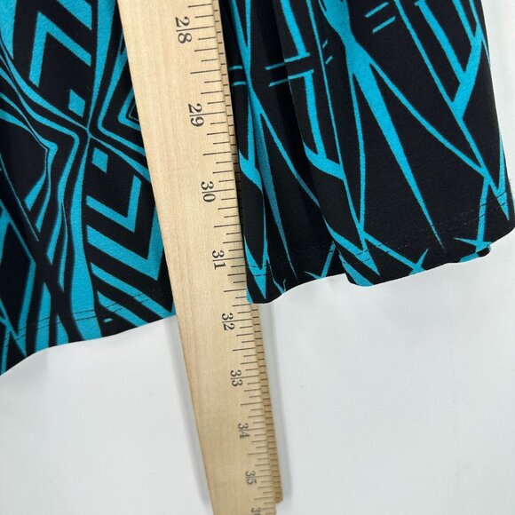 Easywear By Chicos Cardigan Womens Open Travelers Slinky Geometric Multicolor L - Picture 6 of 11